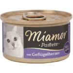 Miamor Pastete kippenharten 85g – natvoer kat – blaasgruis