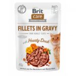Kattennatvoer Filets met Eend in Saus 85 g – Brit Care