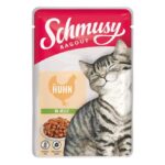 Schmusy Ragout mit Kip in Jelly 100g – natvoer kat – graanvrij zonder suiker