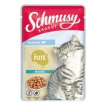 Schmusy Ragout kitten met kalkoen in saus – natvoer kat – graanvrij