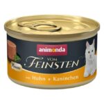 Natvoer Mousse Kip en Konijn Volwassen – Animonda Vom Feinsten