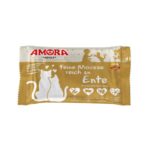 Amora Cat PB fijne Mousse rijk aan eend 4x100g – natvoer kat – graanvrij