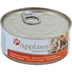 Applaws Cat Dose kipfilet & pompoen 156g – natvoer kat – glutenvrij natuurlijk hoog vleesgehalte zonder kunstmatige toevoegingen