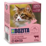 Bozita Cat Tetra Recard Stukjes in Gelei rundgehakt – natvoer kat – graanvrij