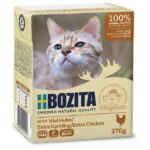 Bozita Cat Tetra Recard Stukjes in Gelei met veel kip – natvoer kat – graanvrij