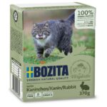 Bozita Cat Tetra Recard Stukjes in Saus Konijn 370g – natvoer kat – graanvrij