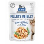 Brit Care Cat PB Fillets in Jelly – kip & kaas in gelei met wortel & rozemarijn – natvoer kat – graanvrij