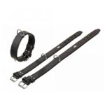 Lederen Halsband met Nappa-voering en Ring voor Adresbuis – Karlie Rondo - Afbeelding 2