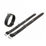 Lederen Halsband met Nappa-voering en Ring voor Adresbuis – Karlie Rondo