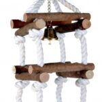 Vogelklimrek Natuurhout met Touw voor Grasparkieten, Kanaries en Vinken – Trixie