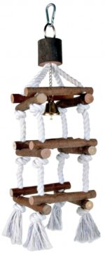 Vogelklimrek Natuurhout met Touw voor Grasparkieten, Kanaries en Vinken – Trixie