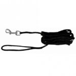 Honden Riem Rondgenaaid Nylon 5 m Zwart – Trixie