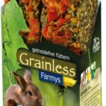 Knaagdierensnack Graanvrij met Wortel voor Cavia's en Dwergkonijnen – JR Farm Grainless Farmys Karotte-Bockshorn 2er
