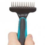 Ontklitter Roterende Afgeronde Tanden voor Langharige Vachten – Trixie 7 x 14 cm - Afbeelding 2