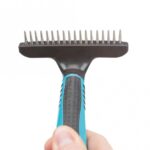 Vachtontwarringskam met Roterende Tanden voor Kort- en Ruwhaar – Trixie 10 × 15 cm - Afbeelding 3