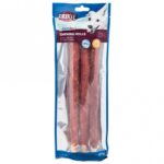 Kauwrol Runderhuid met Eendenvlees 28 cm 3 Stuks – Trixie Denta Fun
