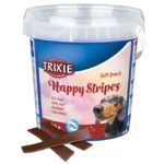 Hondensnack Zacht Light in Hersluitbare Emmer – Trixie Soft Snack Happy Stripes