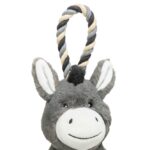 Hondenspeelgoed Pluche Ezel met Touw en Geluid – Trixie - Afbeelding 2