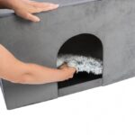 Kattenhuis Pluche met Opbergruimte – Trixie Harvey - Afbeelding 2