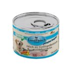 LandVlees Dog Classic kippenharten & koolvis met tuin groEend – natvoer hond – glutenvrij