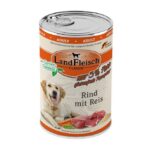 LandVlees Dog Classic rund met rijst en tuinGroenten extra mager – natvoer hond – gevoelige maag/darmen