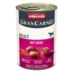 Animonda GranCarno Adult met hart – natvoer hond – hoog vleesgehalte
