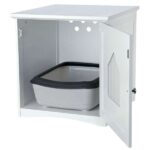 Kattenhuis Wit Gelakt MDF voor Kattenbak – Trixie - Afbeelding 4