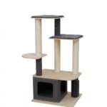 Kattenkrabpaal Berkenmultiplex met Sisal en Huisje – EBI Toledo