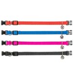 Kattenhalsband Nylon Verstelbaar met Veiligheidssluiting en Bel – Trixie