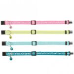 Kattenhalsband Reflecterende Opdruk met bel Verstelbaar – Trixie