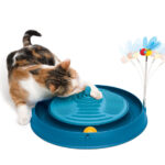 Kattenspeelset met Massagemat en Veerspeeltje – Catit Play-n-Scratch