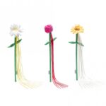 Kattenspeelhengel Pluche Bloem met Speeldraden – Beeztees Frühlingsblumen