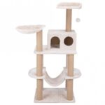 Krabpaal 142 cm met Jutebeklede Stammen – Trixie Federico - Afbeelding 2