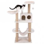 Krabpaal 142 cm met Jutebeklede Stammen – Trixie Federico