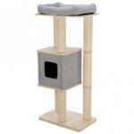 Kattenkrabpaal 129 cm Hoog met Hol en Ligbed – Trixie Luan - Afbeelding 2