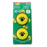 Hondenbal Tennis met Pootafdruk 2 Stuks 6 cm – Karlie 30:15