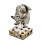 Kattenspeelgoed Activiteitenbox Hout met Rasselbal – Karlie Smart Cat