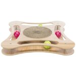 Krabplaat Karton met MDF-omlijsting en 4 Speelballen – Trixie - Afbeelding 2