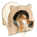 Kattenhuis met Sisal Krabvlak en Kussen – Vesper Minou