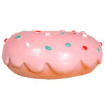Hondenspeelgoed Donut van latex met Squeaker – Karlie Flamingo - Afbeelding 2