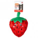 Pluche Hondenspeelgoed Aardbei met Pieper – Karlie Flamingo - Afbeelding 2