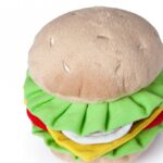 Hondenspeelgoed Pluche met Pieper en Knisper – Karlie Flamingo Burger - Afbeelding 3