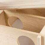 Knaagdierhuis Houten Bungalow Vierkant – DUVO Duvoplus - Afbeelding 3