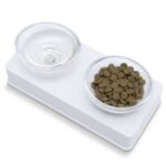 Voerbakhouder met Glazen Kommen voor Katten en Kleine Honden – CATIT Style Glass Diner