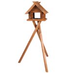 Vogelvoederhuis Gelazuurd Grenenhout met Dakoverstek en Grote Landingsplaats – Trixie