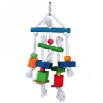 Vogelspeelgoed Houten Blokjes aan Touw voor Grasparkieten en Nimfen – Trixie