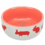 Keramische Nap met Konijnmotief voor Konijnen – Trixie - Afbeelding 2