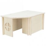 Knaagdierhuis Onbehandeld Hout voor Cavia's en Dwergkonijnen – Trixie Haus Holm