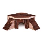 Knaagdierhuis Driehoekig met Dakplatform voor Kooihoeken – Trixie Thordis