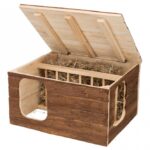 Knaagdierhuis met Geïntegreerde Hooiruif voor Konijnen en Cavia's – Trixie Haus Hilke